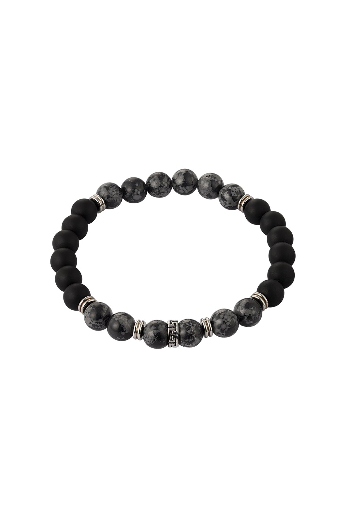Bracelet homme avec différentes perles - marron/noir - Apollodrop
