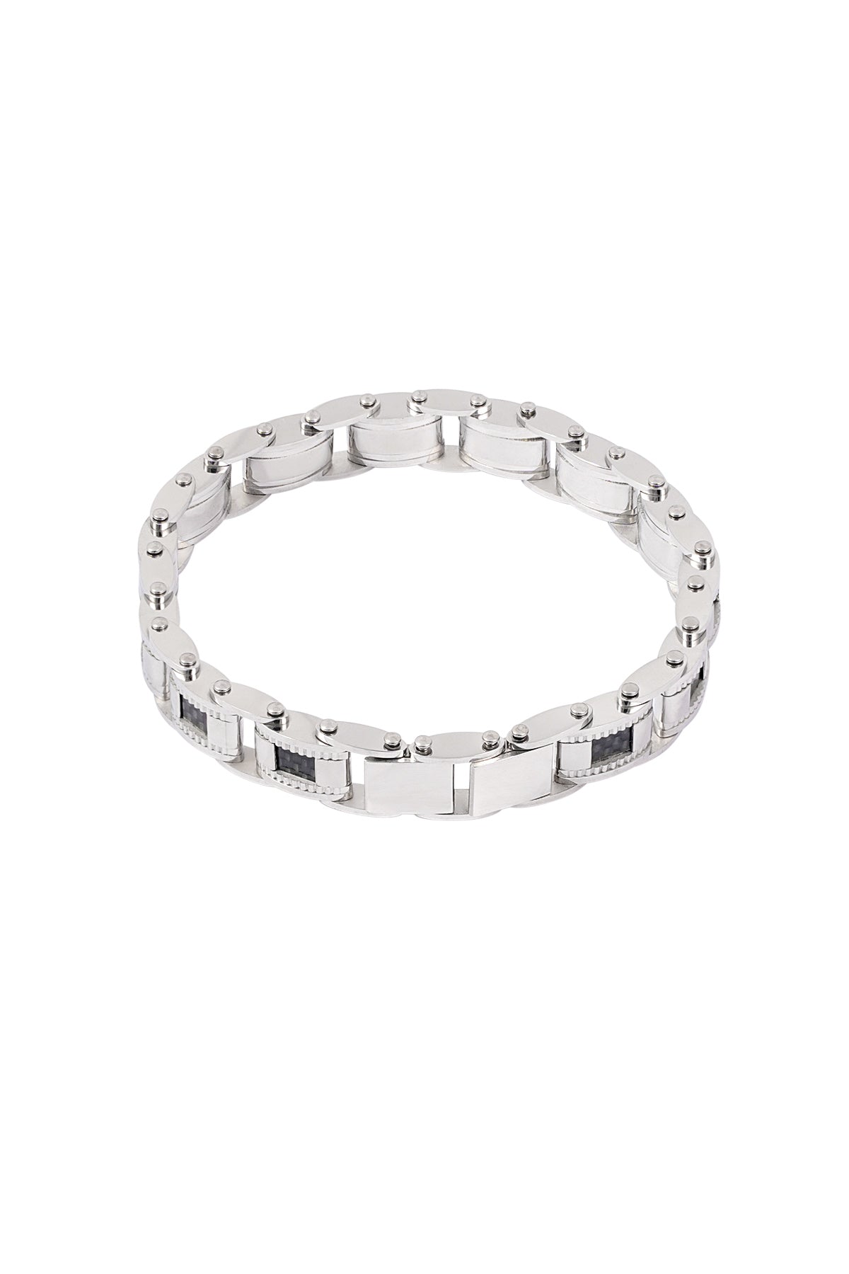 Bracelet homme casual - noir/argent - Apollodrop