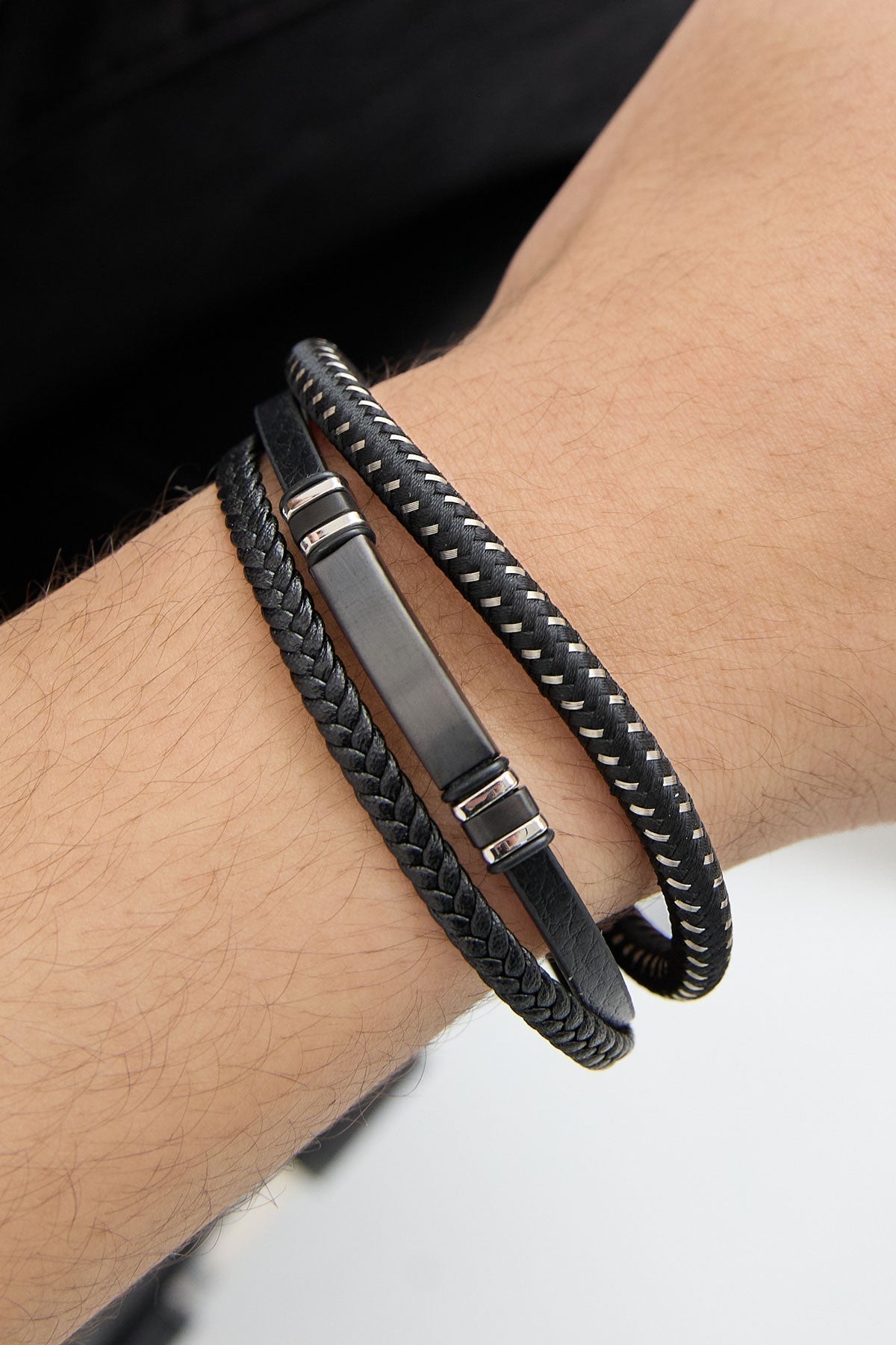 Bracelet homme double tressé casual - Apollodrop