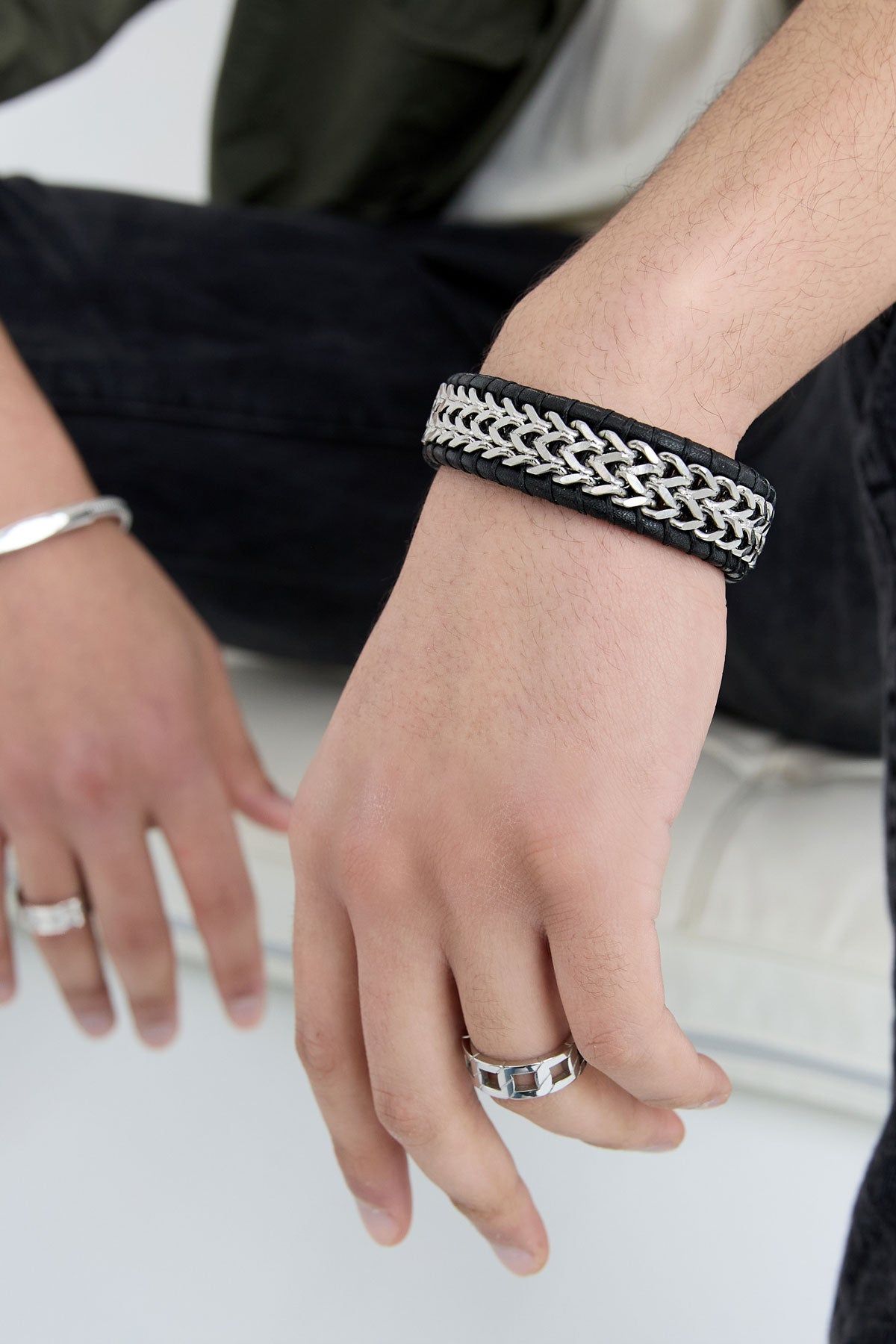 Bracelet homme en cuir - Apollodrop