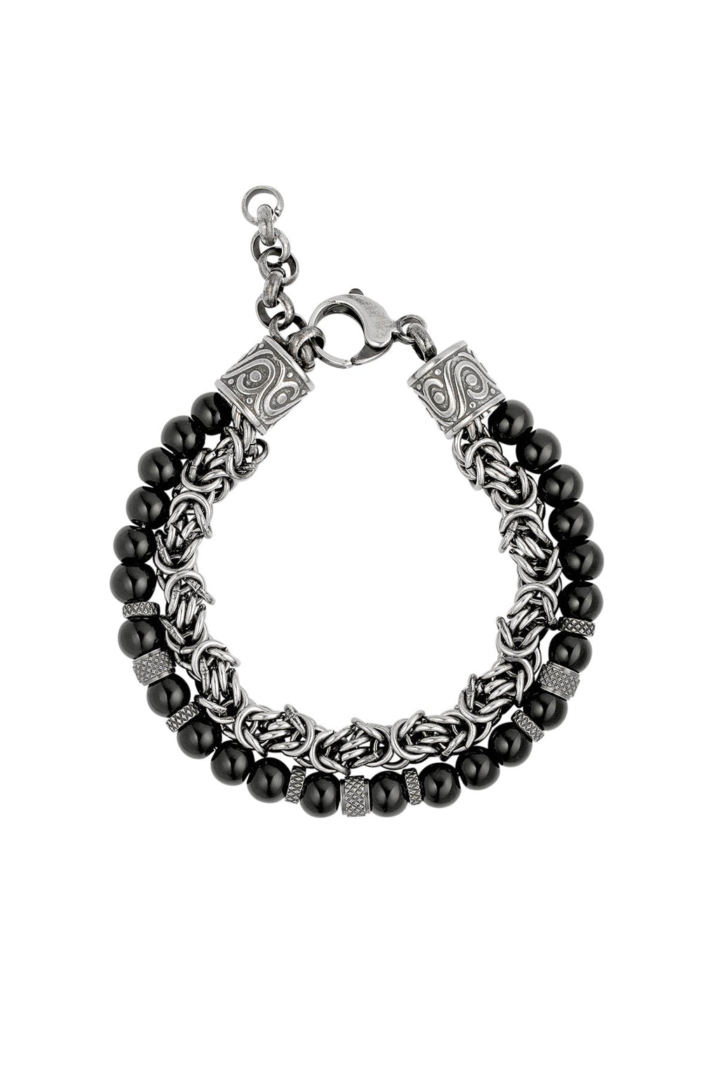 Bracelet homme Nexus - argent noir - Apollodrop