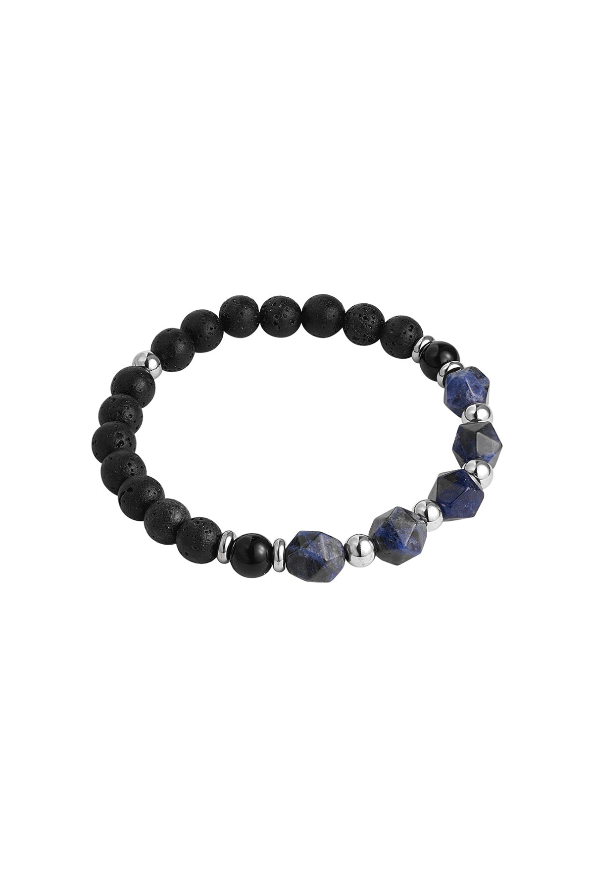 Bracelet homme perles monochrome - Apollodrop