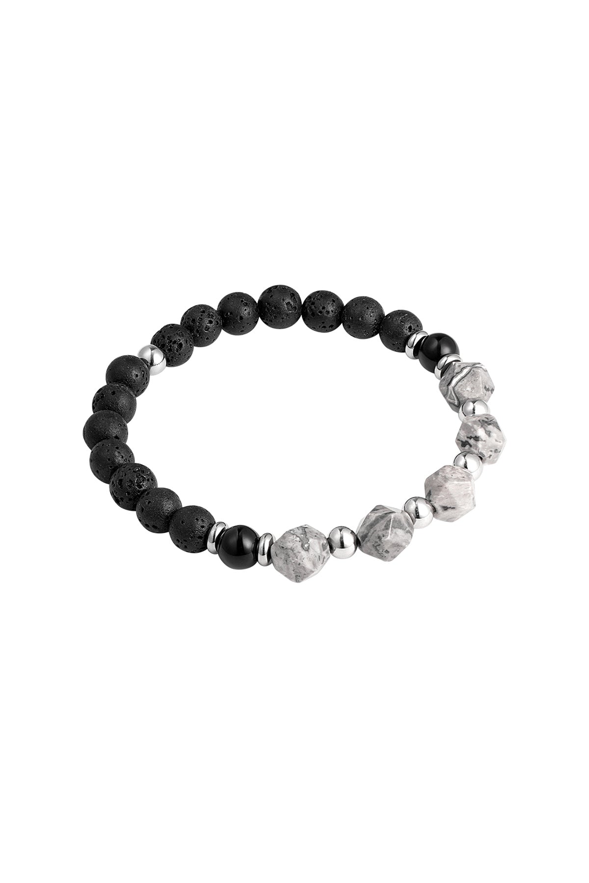 Bracelet homme perles monochrome - Apollodrop