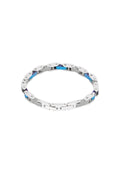 Bracelet homme strap argent/bleu - Apollodrop