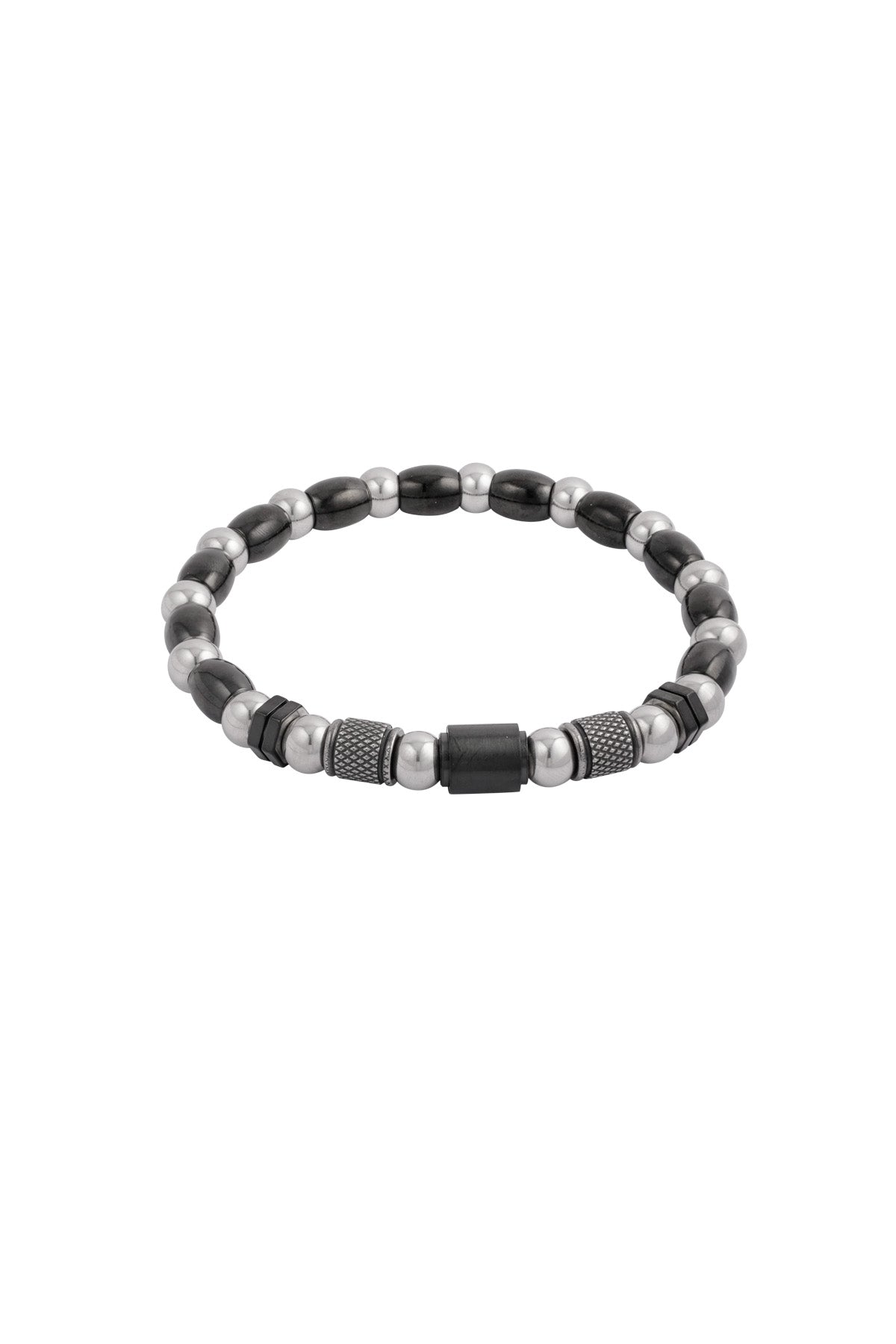 Bracelet homme zénith - argent noir - Apollodrop