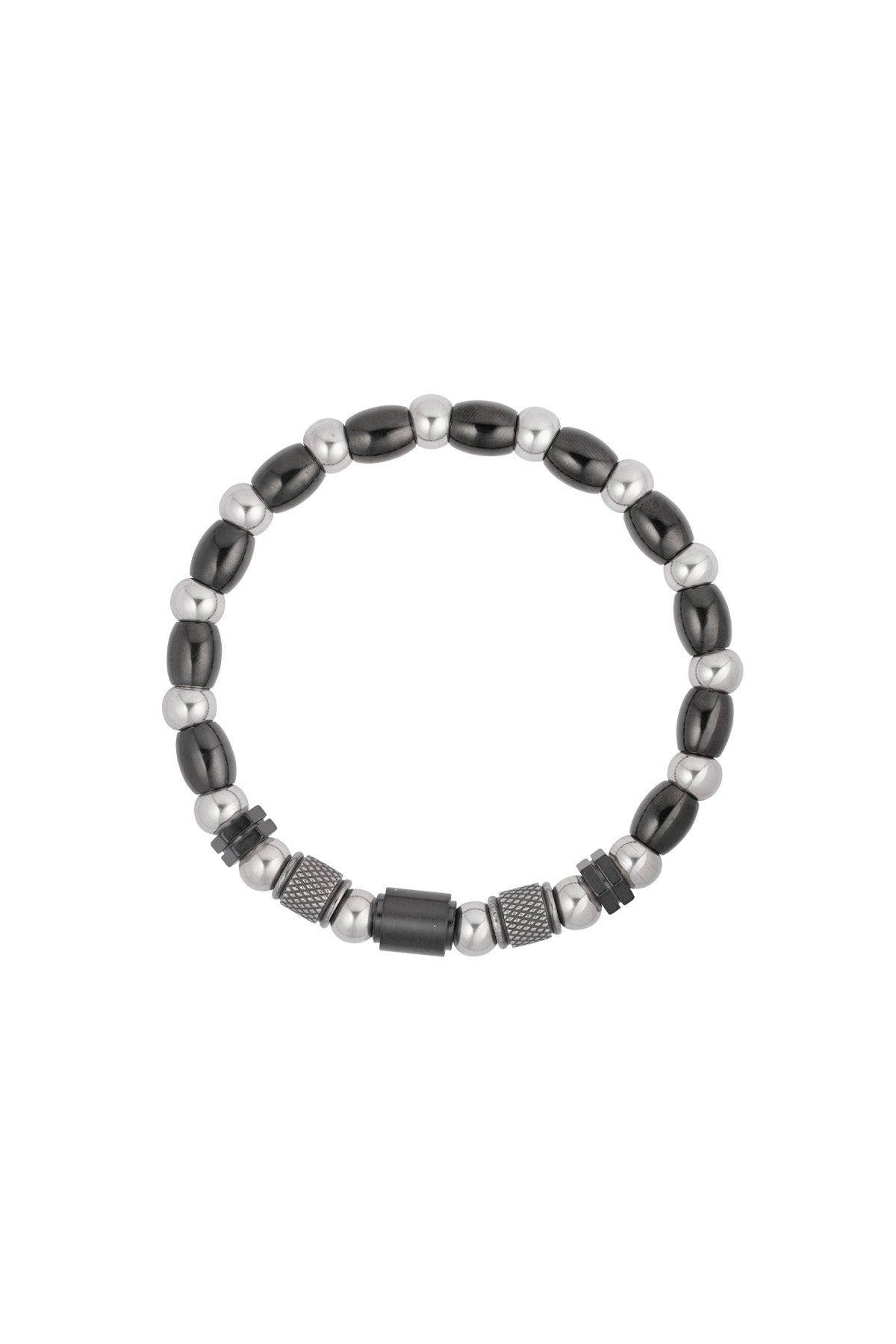 Bracelet homme zénith - argent noir - Apollodrop