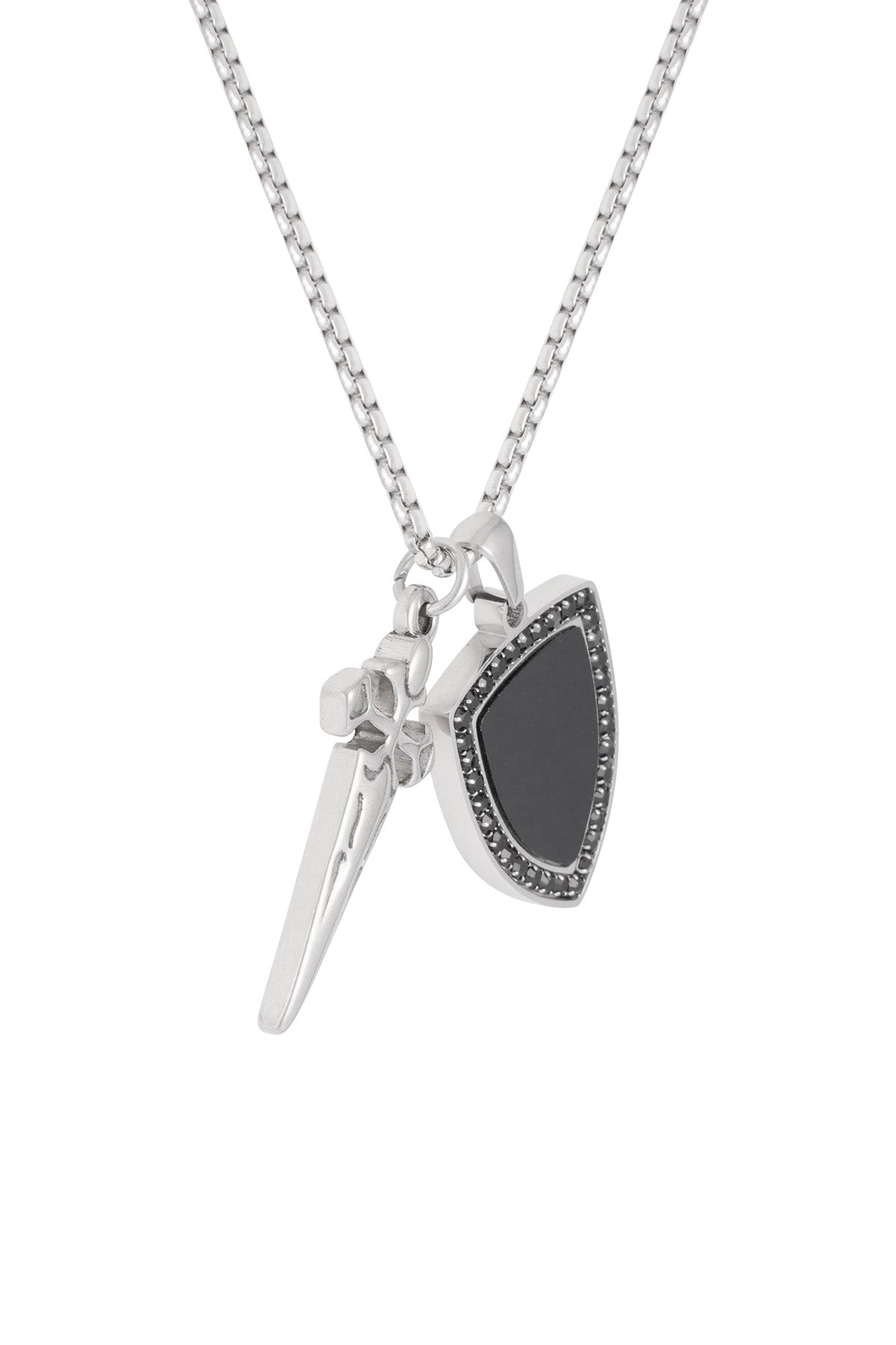 collier homme avec pendentif chevalier - Apollodrop