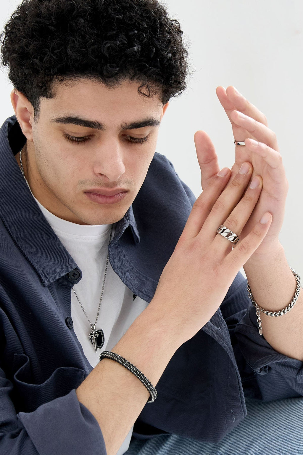 collier homme avec pendentif chevalier - Apollodrop