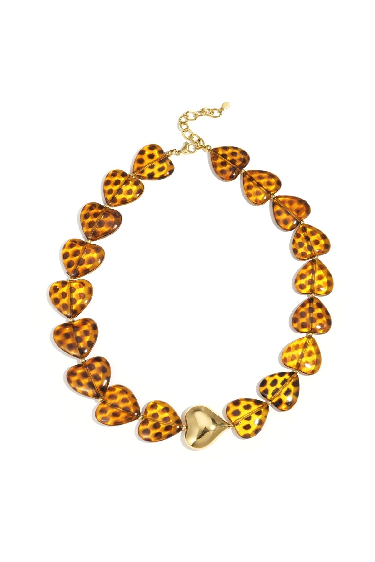 Colliers de perles en acrylique en forme de cœur - Apollodrop