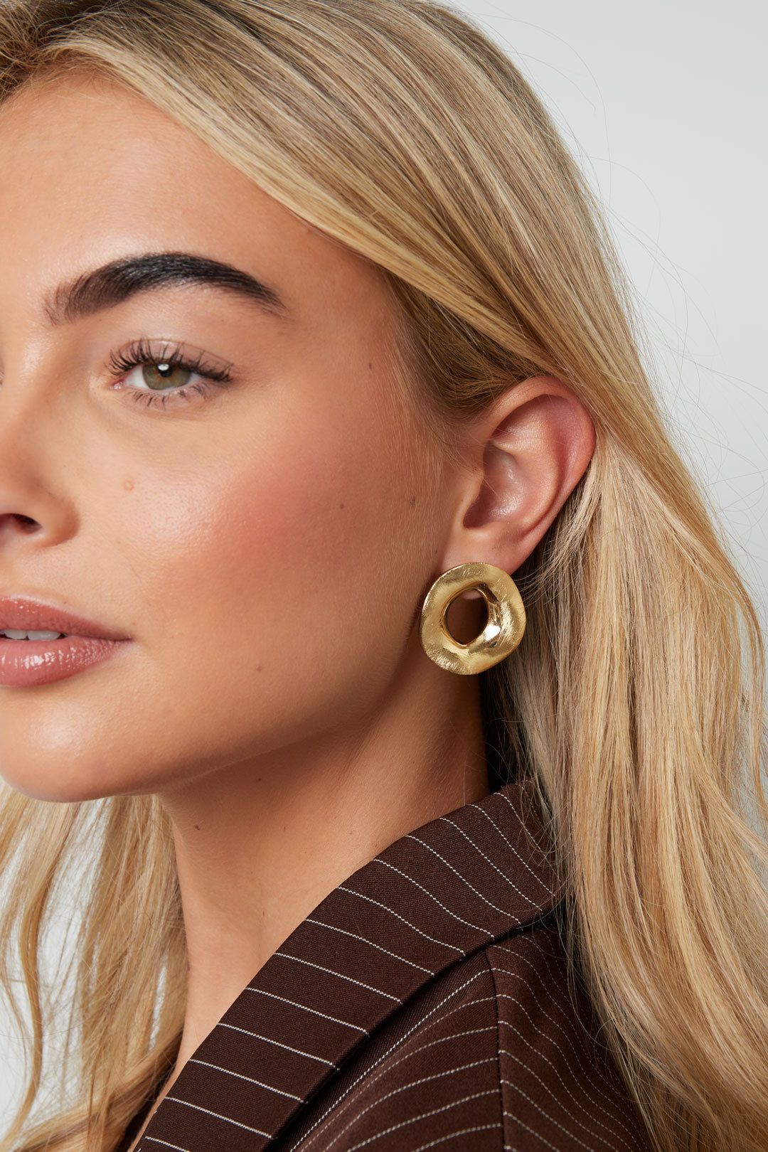 Boucles d'oreilles à tige rondes