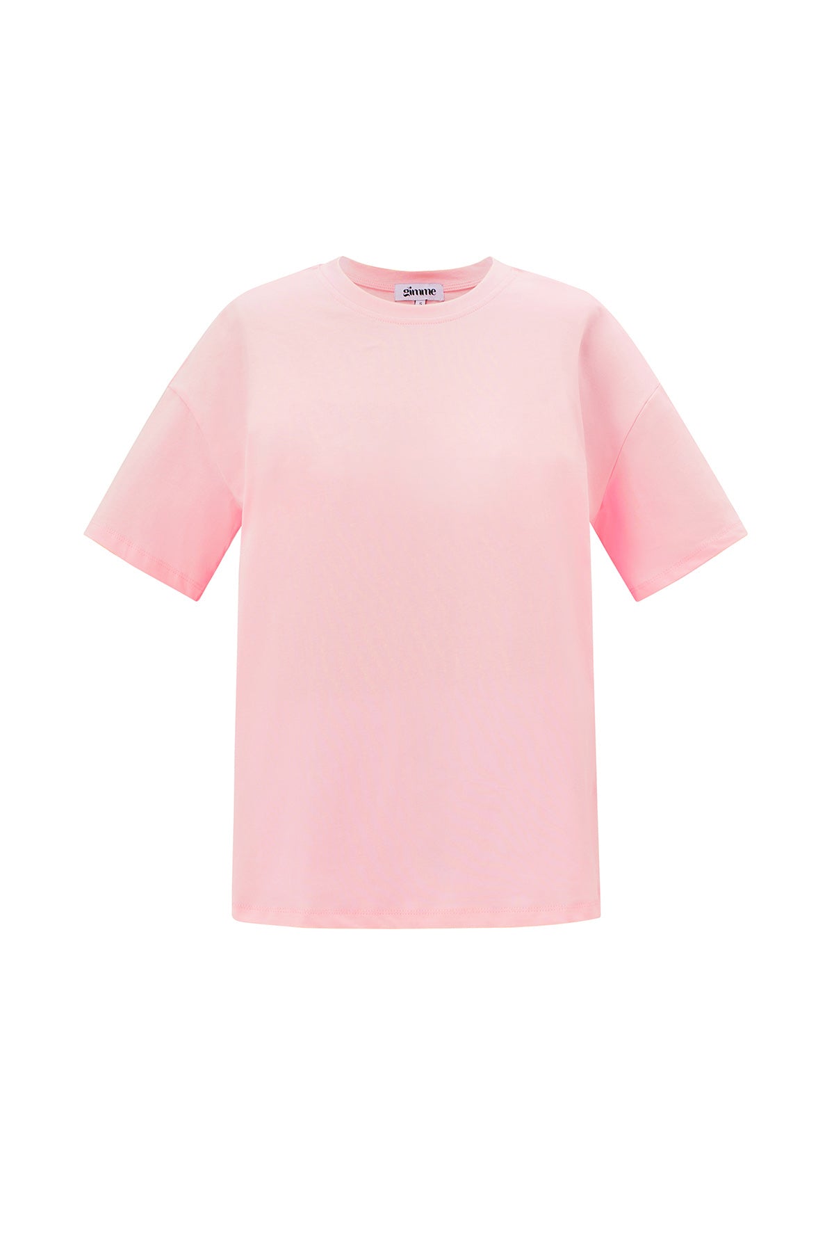Coton Tricoté T-shirt Femme Casual Couleur Unie