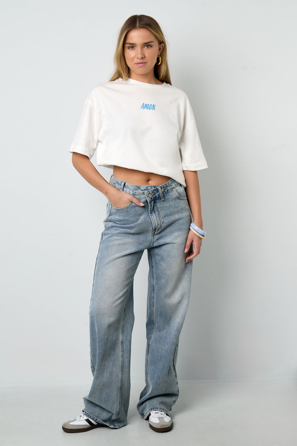 Coton Tricoté T-shirt Femme Casual Lettres