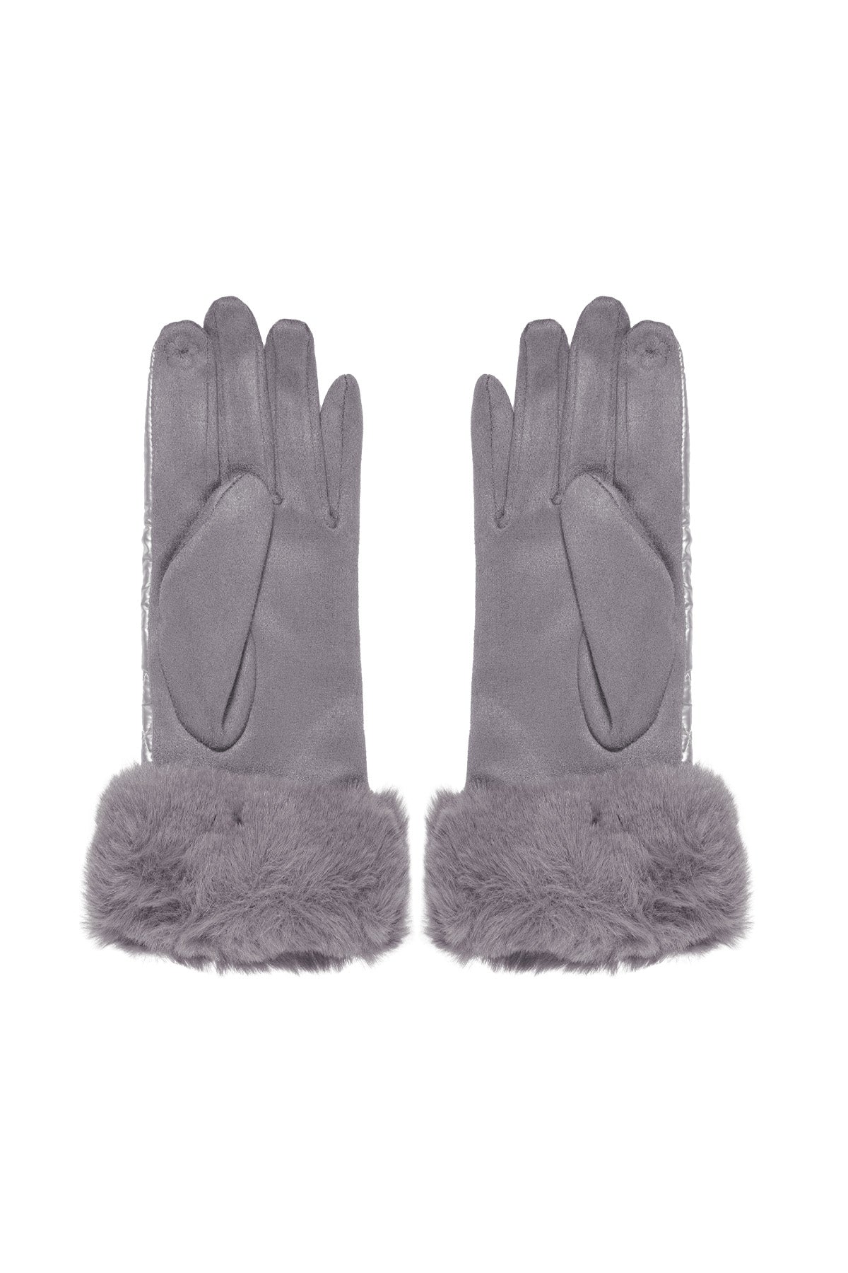 gants couture avec fausse fourrure - Apollodrop