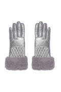 gants couture avec fausse fourrure - Apollodrop
