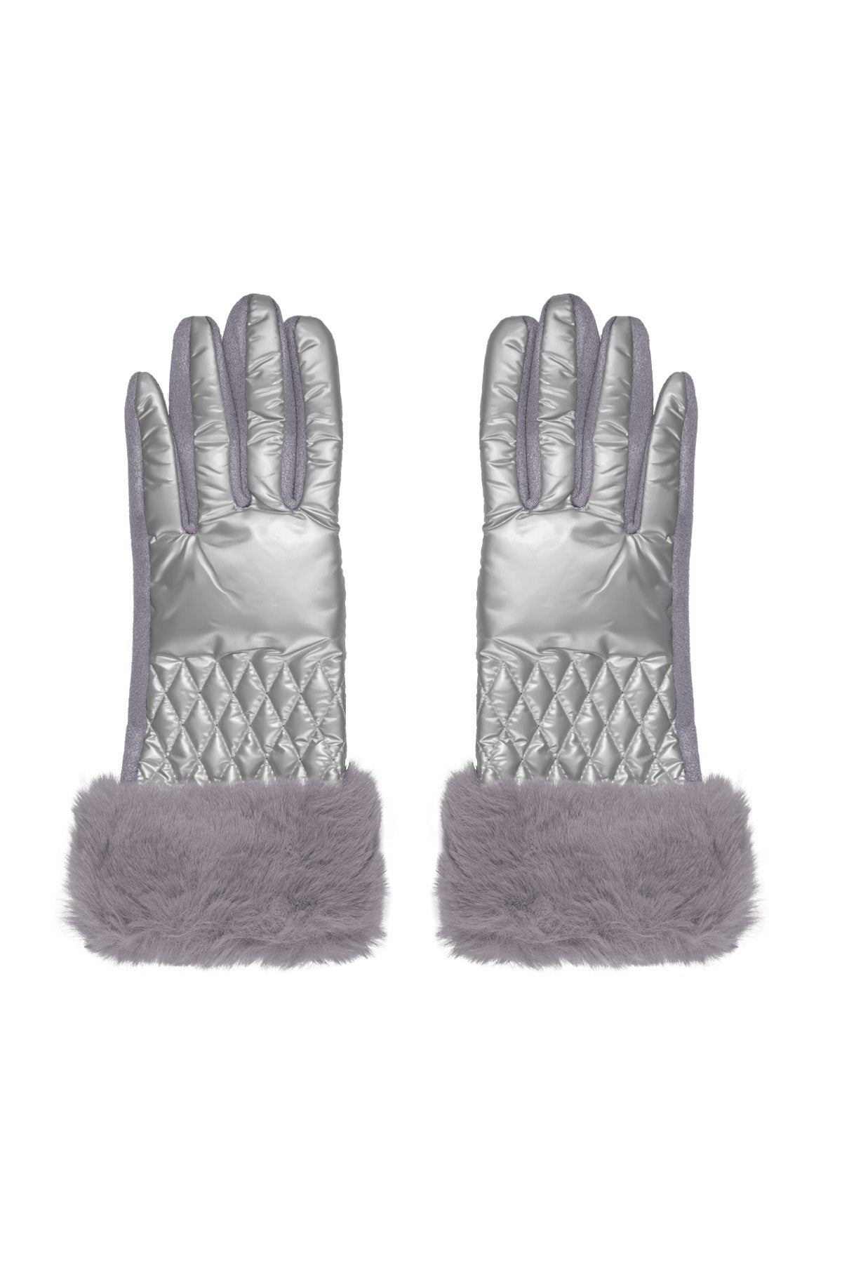 gants couture avec fausse fourrure - Apollodrop