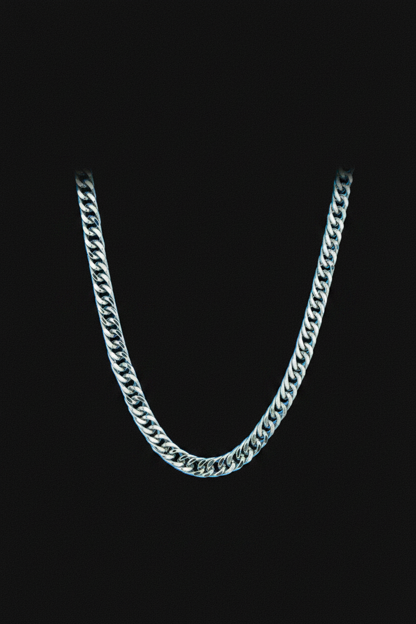 Collier VELKA chaîne — lévitation fond noir