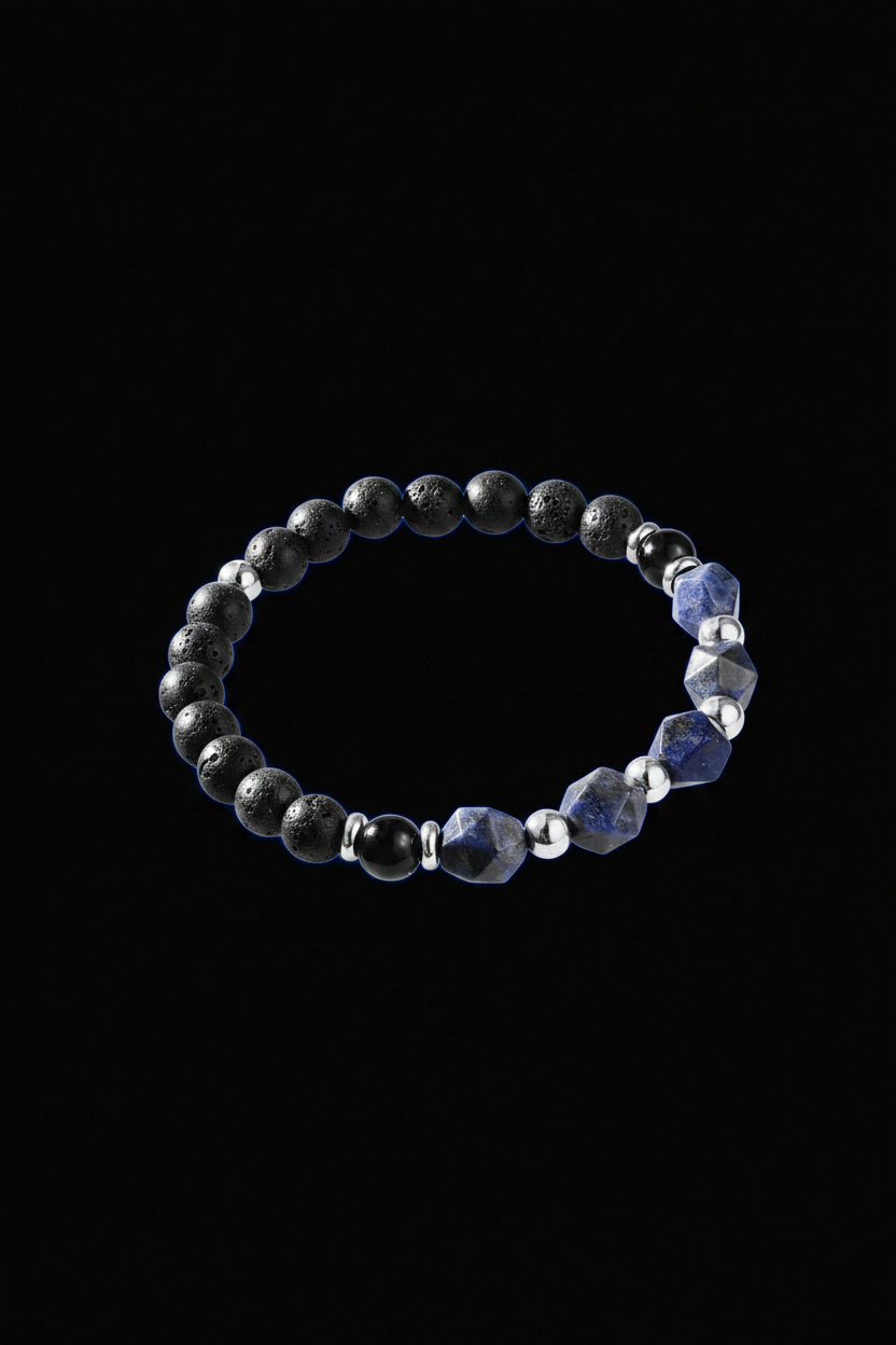 Bracelet VELKA perles monochrome — lévitation circulaire
