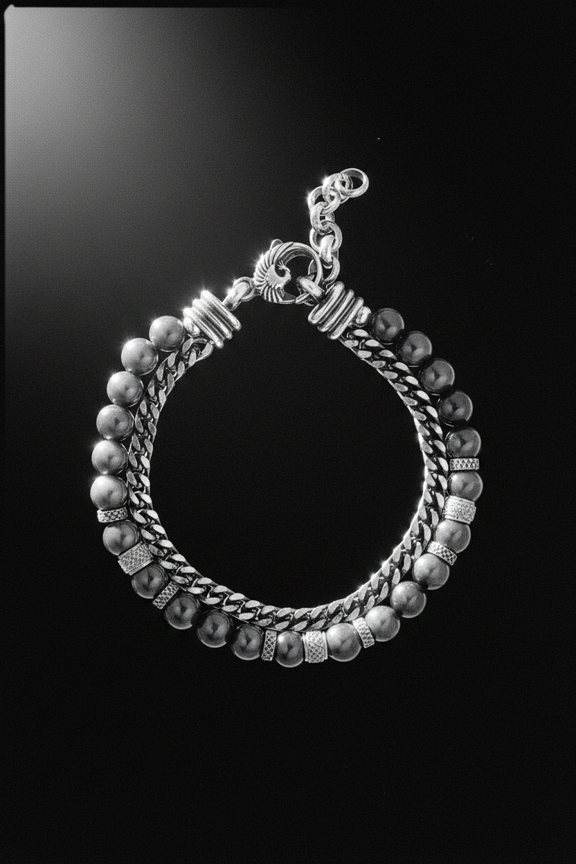 Bracelet VELKA perles phénix — lévitation diagonal