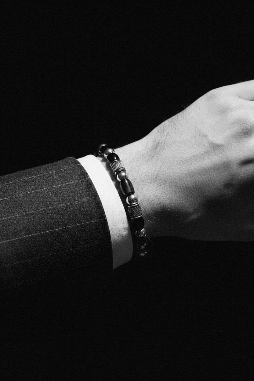 Bracelet VELKA zénith argent noir — lifestyle Tom Ford