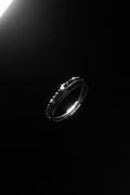 Bracelet VELKA double breloque argent noir — lévitation diagonal