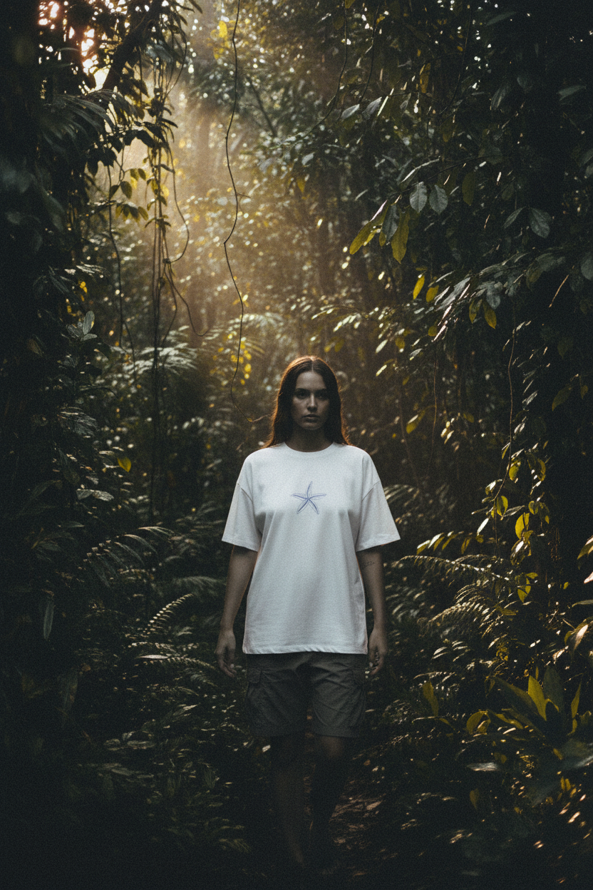T-shirt Gimme motifs plage — porté jungle