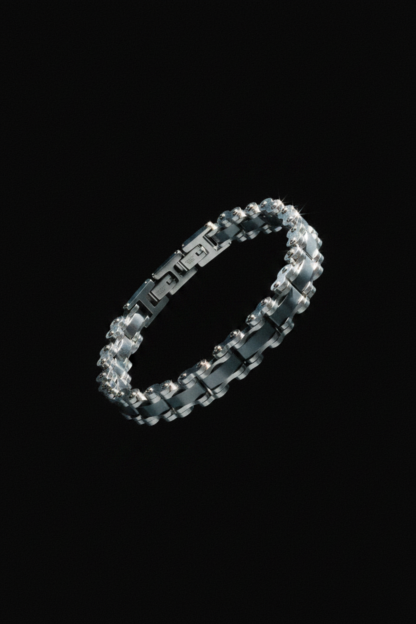 Bracelet VELKA simple maillon — lévitation diagonal