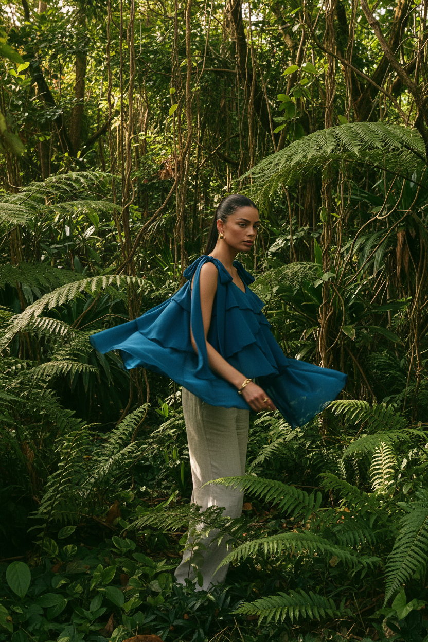 Haut Gimme volants — porté jungle full body