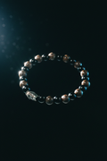 Bracelet VELKA perles — lévitation fond noir