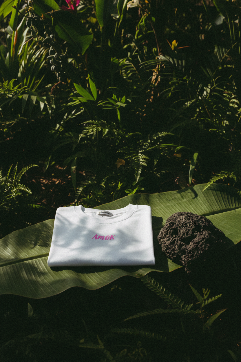 T-shirt Gimme imprimé coloré — still life pierre volcanique