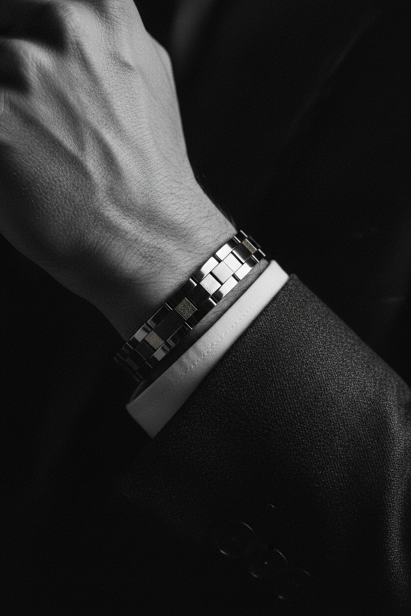 Bracelet VELKA bande sommitale — lifestyle costume charcoal