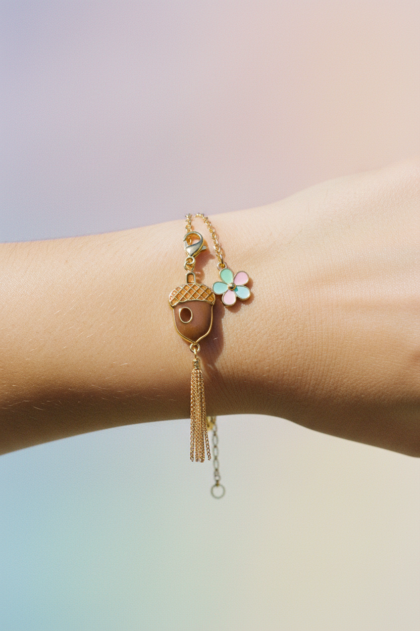 Charm gland — bracelet au poignet