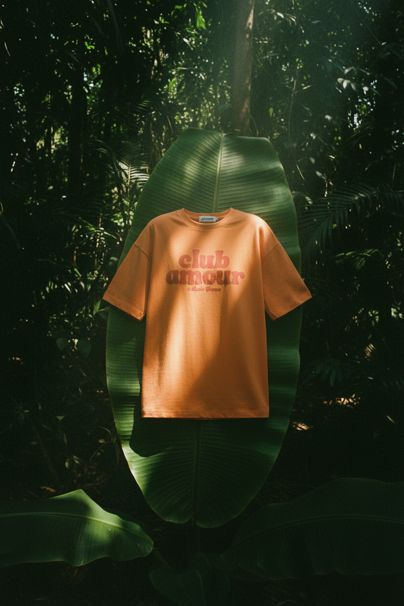 T-shirt Gimme Club Amour — hero feuille bananier