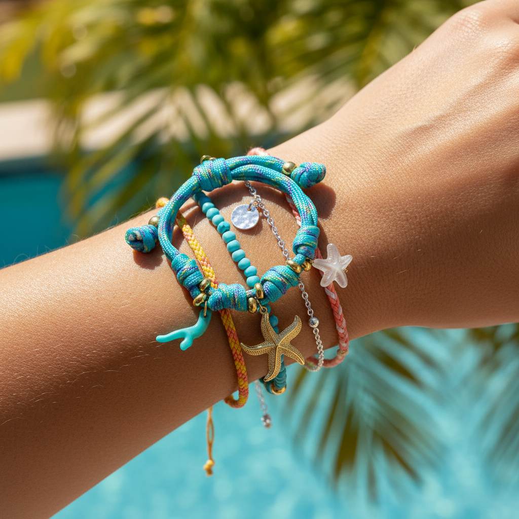 Bracelet étoile de mer stacké