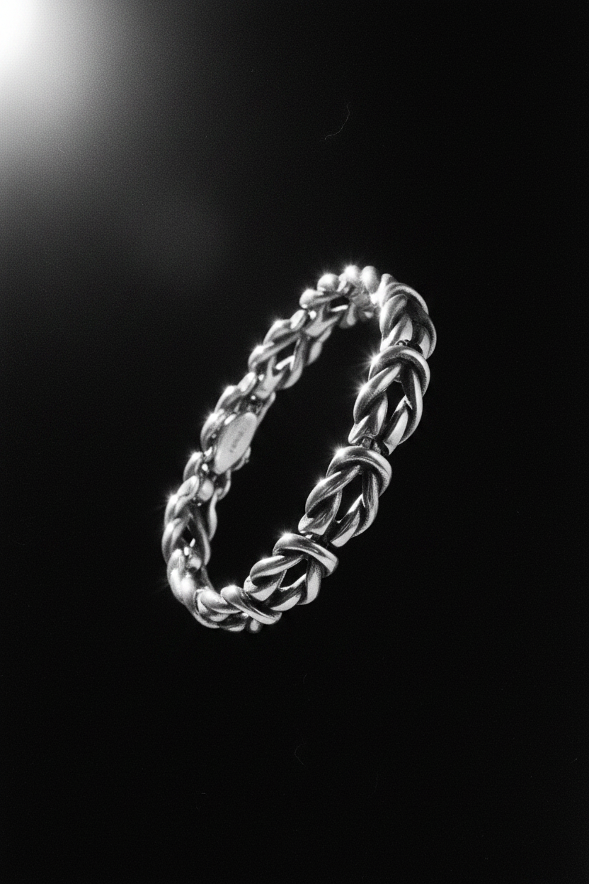 Bracelet VELKA chaîne II — lévitation diagonal