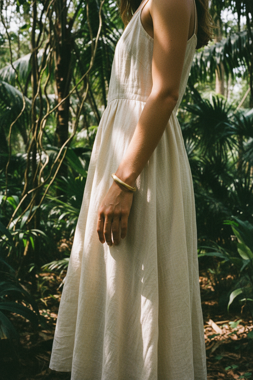 Bracelet Lumé jonc 10mm — porté jungle