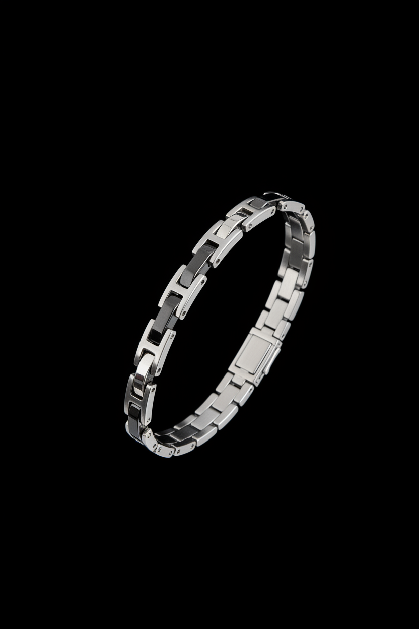 Bracelet VELKA chaîne — macro détail maillons