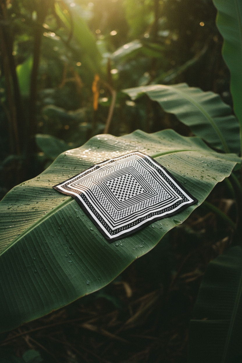 Bandana Gimme pois — couverture hero feuille bananier