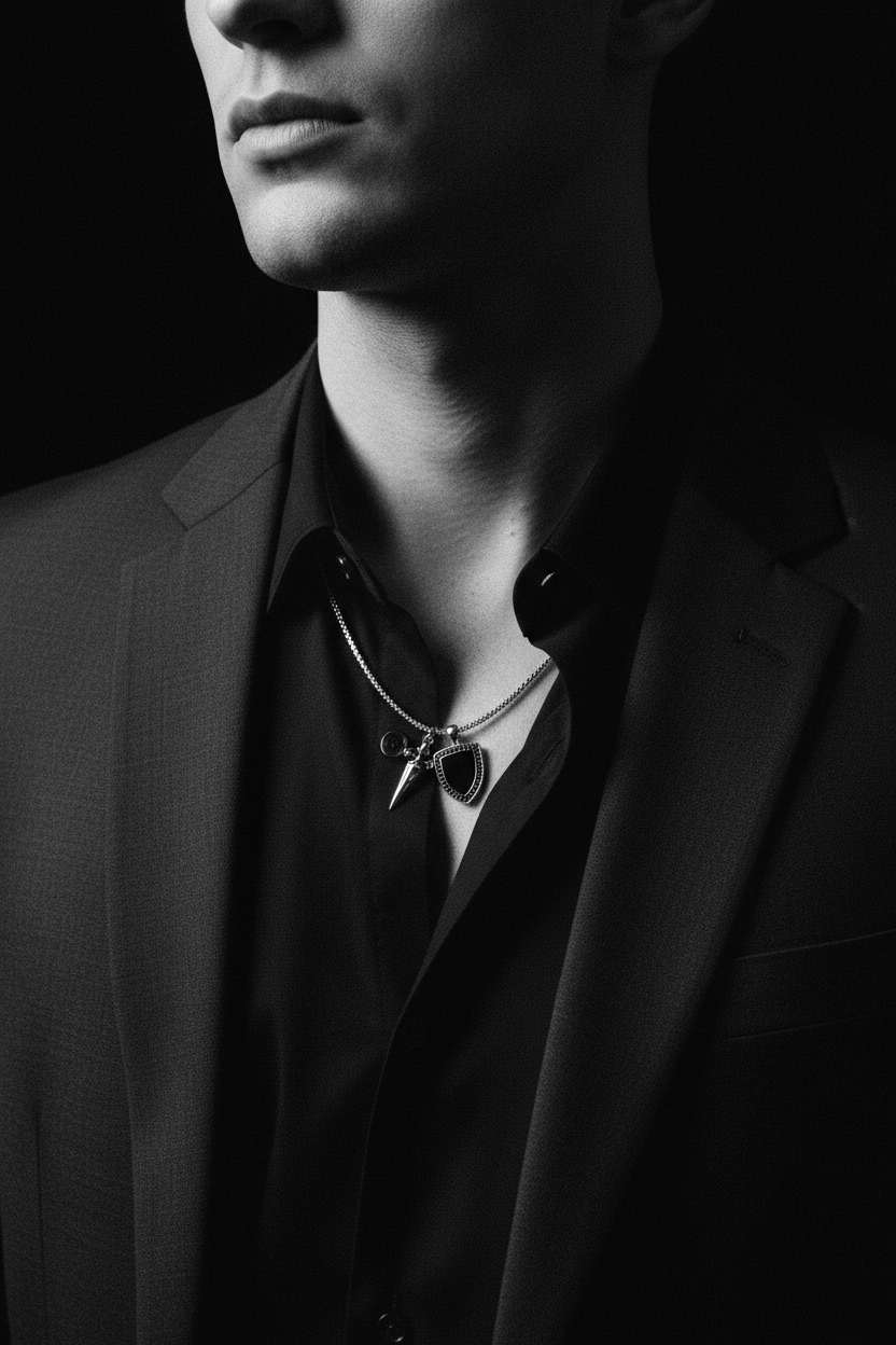 Collier VELKA chevalier — lifestyle costume charcoal