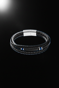 Bracelet VELKA double tressé casual — lévitation horizontal