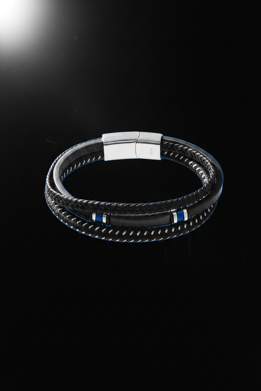 Bracelet VELKA double tressé casual — lévitation horizontal