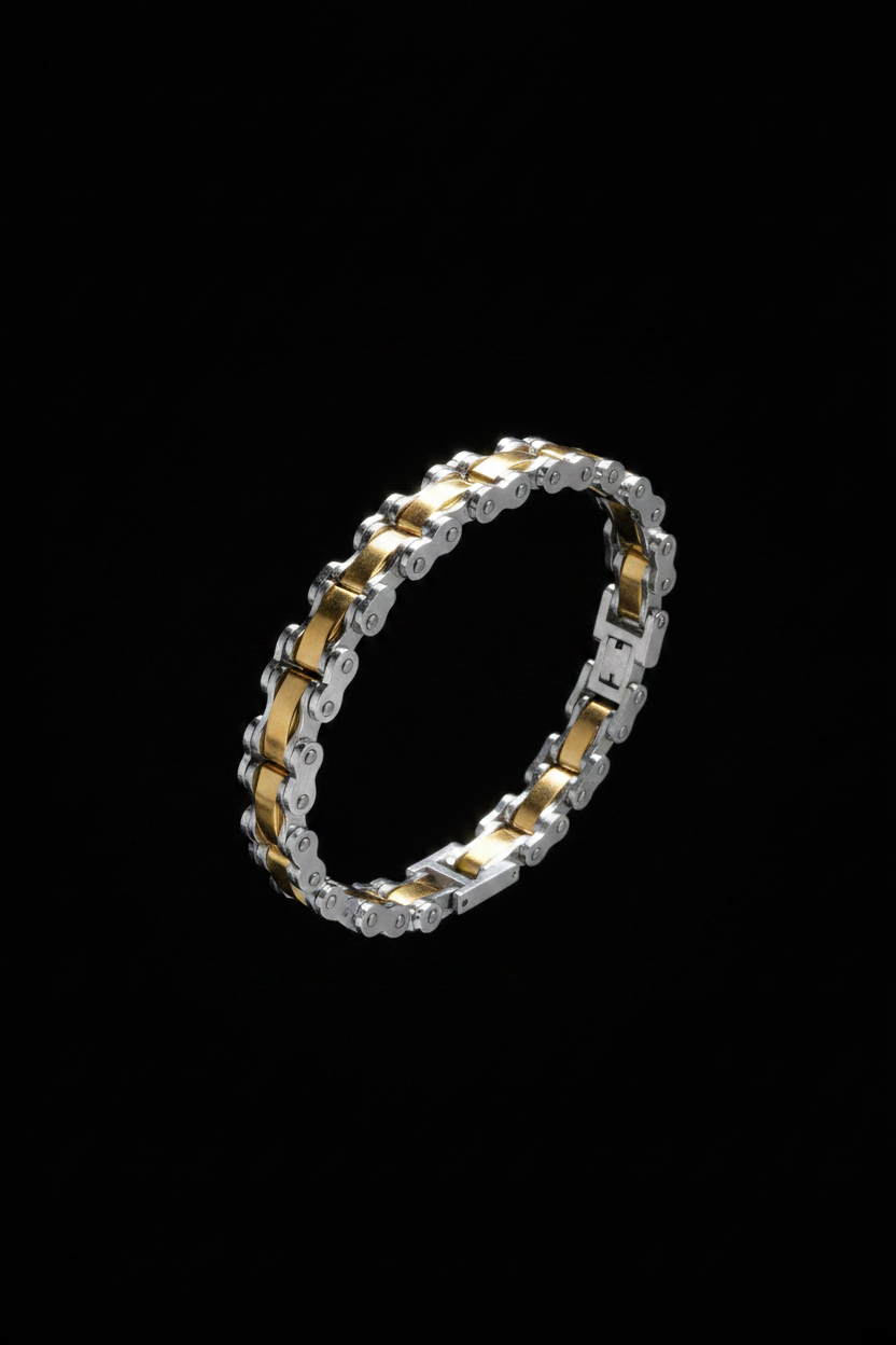 Bracelet VELKA manchette fusion — macro détail surface