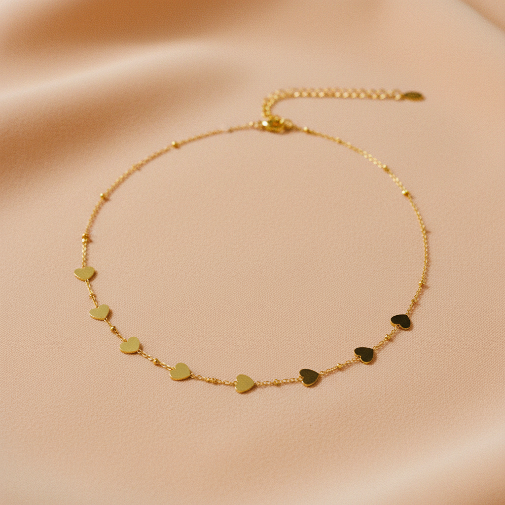 Chaîne fine — flat lay tissu doux