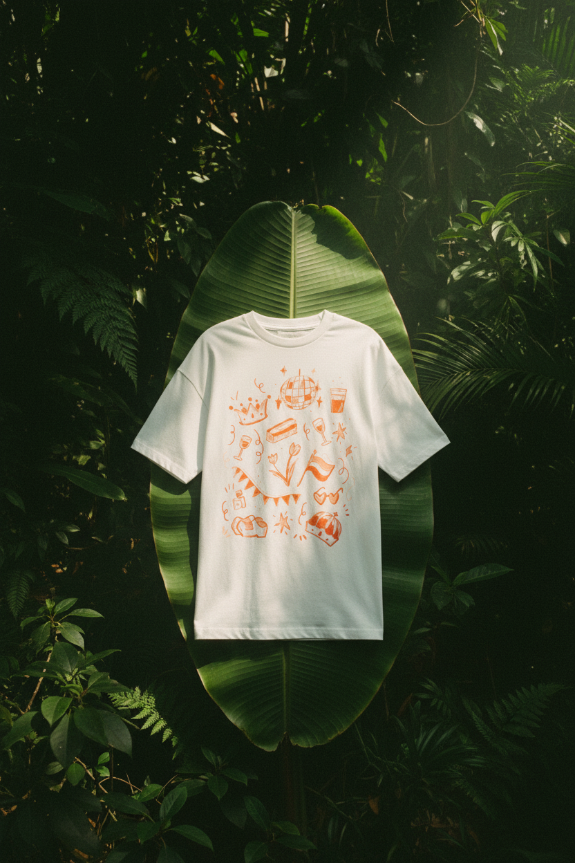 T-shirt Gimme motifs — hero feuille bananier