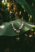 Collier Lumé étoile de mer — macro détail