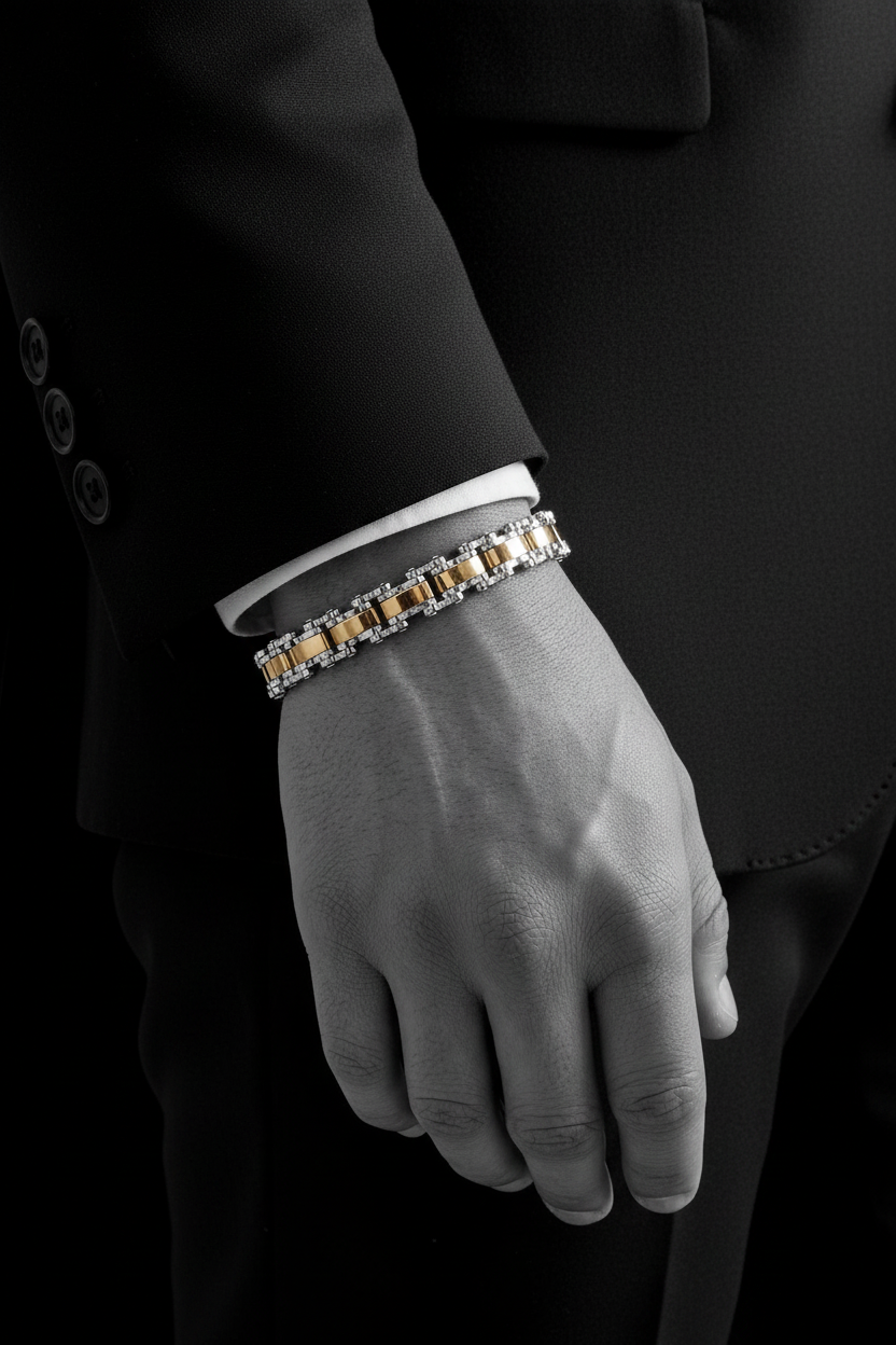 Bracelet VELKA manchette fusion — lifestyle costume charcoal