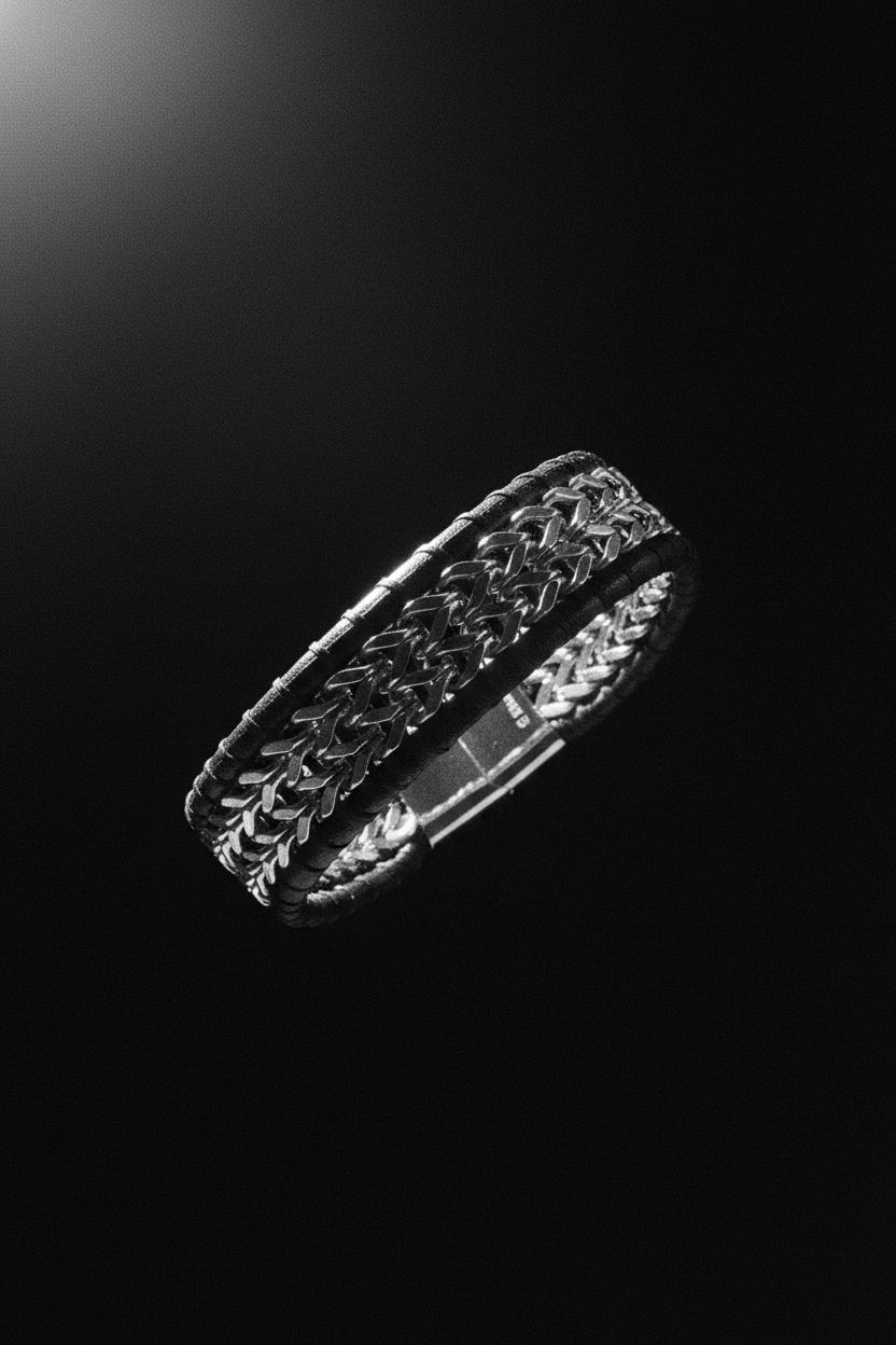 Bracelet VELKA cuir — lévitation diagonal