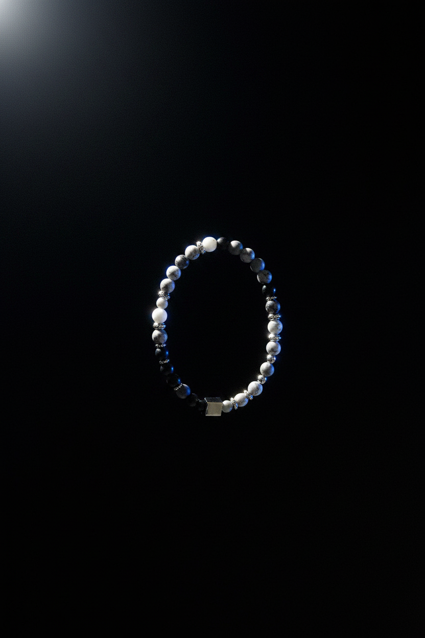 Bracelet VELKA perles monochrome — lévitation vertical