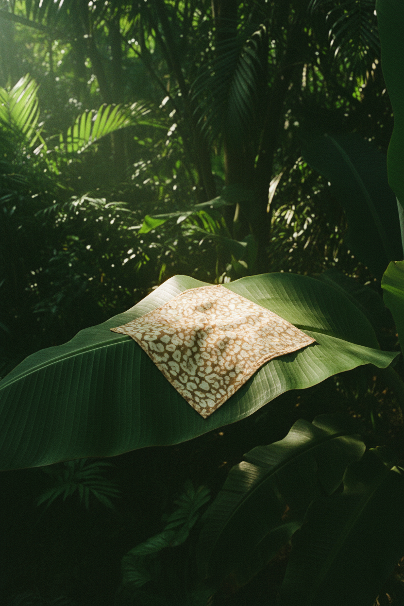 Bandana Gimme imprimé animal — couverture hero feuille bananier