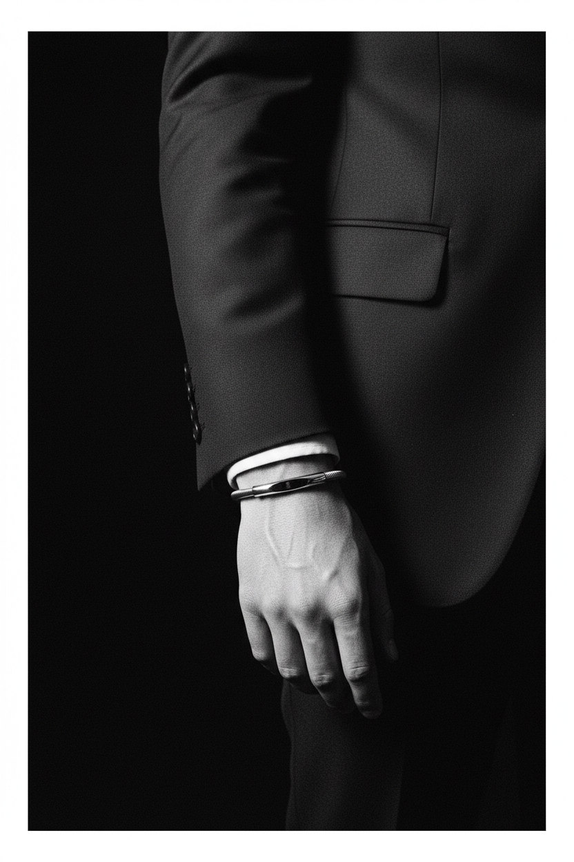 Bracelet VELKA simple argent — lifestyle costume charcoal