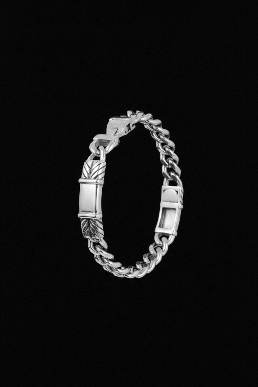 Bracelet VELKA fermoir titane — lévitation tordu